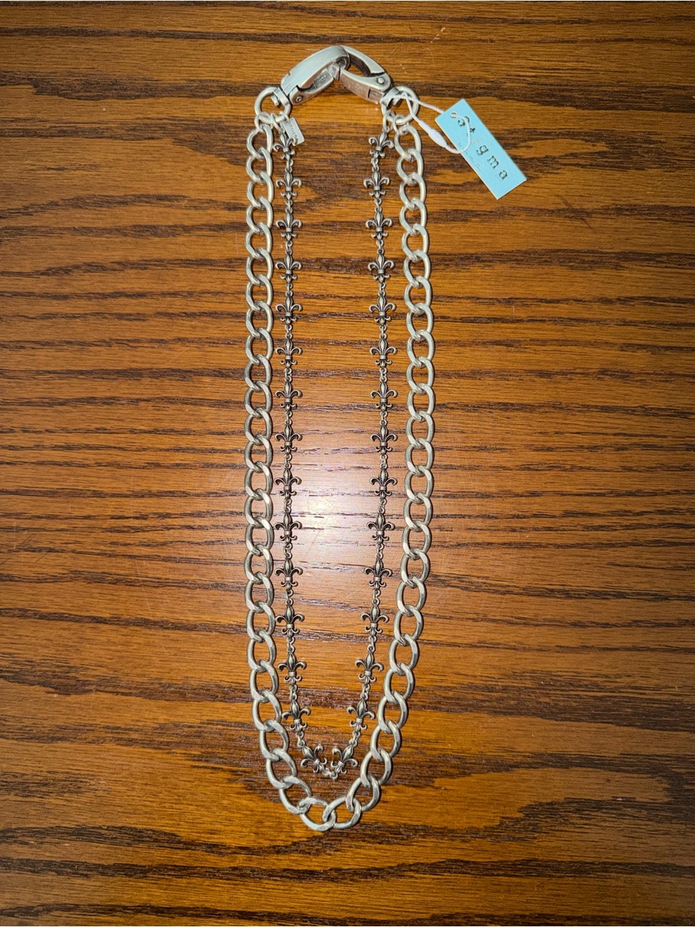 Women’s Silver-Tone Layered Chain Necklace by (Silver)